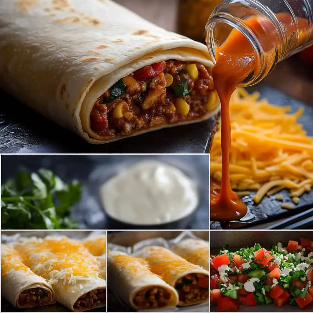 Smothered Burrito Preparation
