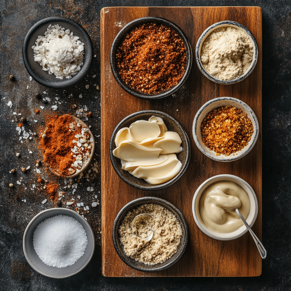 Cowboy butter rub recipe card