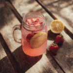 hippie juice drink recipe in mason jar