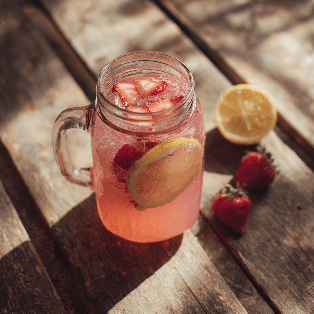 hippie juice drink recipe in mason jar