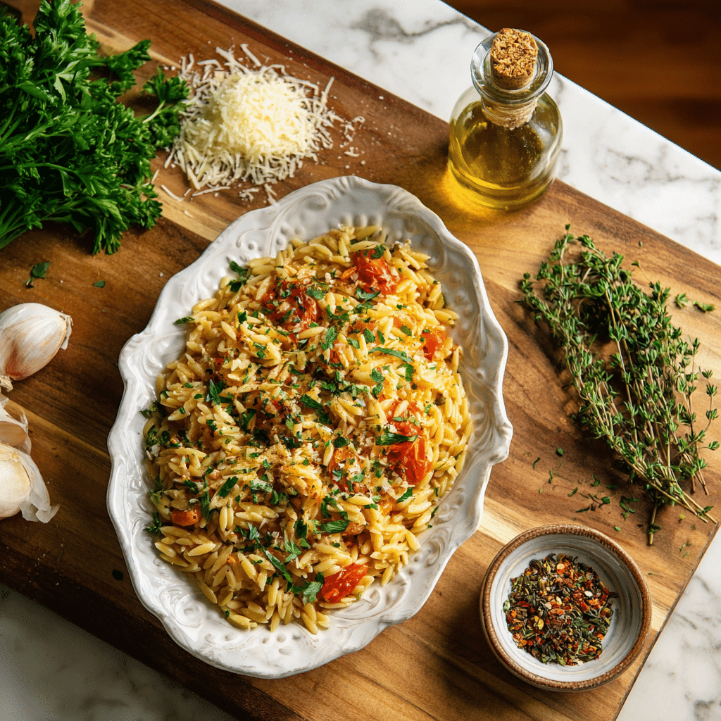printable recipe card orzo