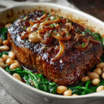 beef blade meat recipe in rustic pot