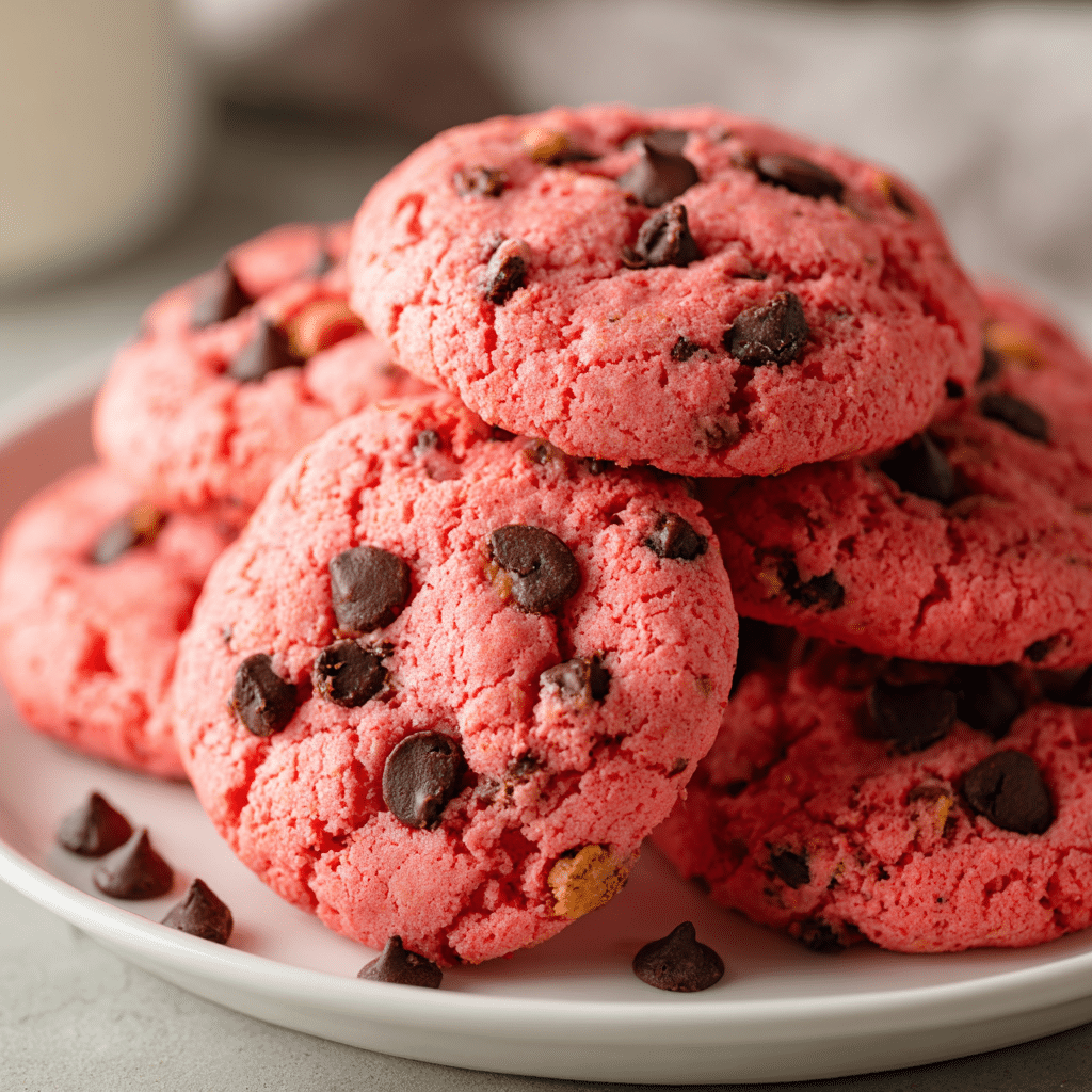 strawberry cake chocolate chip cookies fresh batch