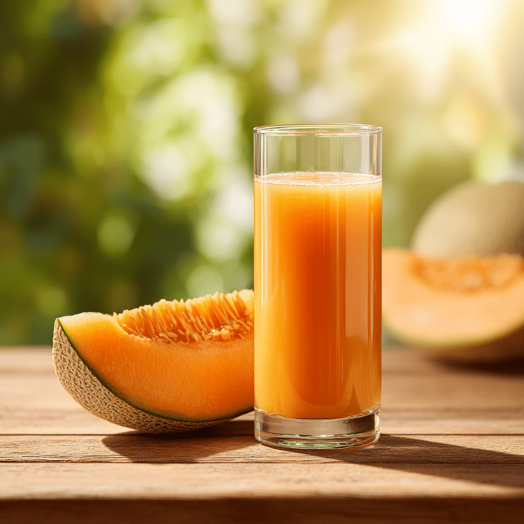 cantaloup juice recipe with fresh melon