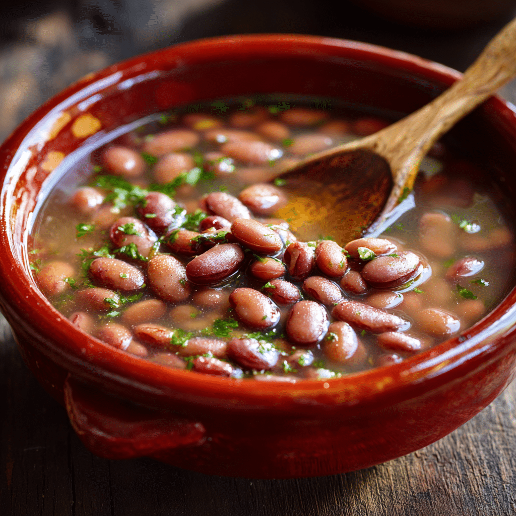 Final pressure cook pinto beans recipe card image